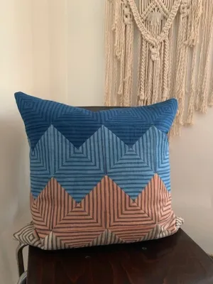 Natural Dyed Ticking Pillow