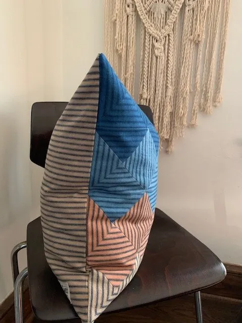 Natural Dyed Ticking Pillow