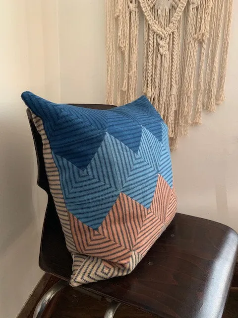 Natural Dyed Ticking Pillow