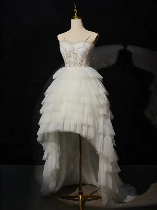New Arrival High Low Spaghetti Straps Homecoming Dresses