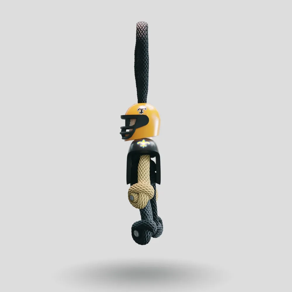 New Orleans Saints Paracord Buddy Keychain