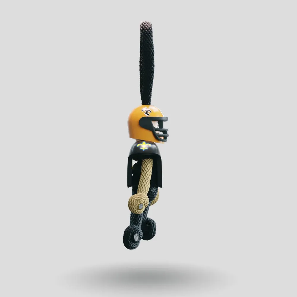 New Orleans Saints Paracord Buddy Keychain