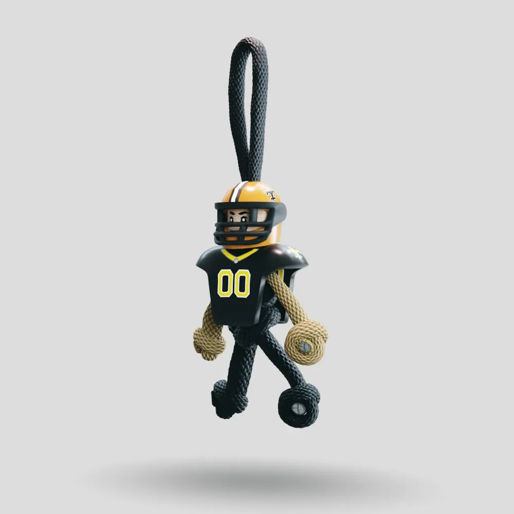 New Orleans Saints Paracord Buddy Keychain