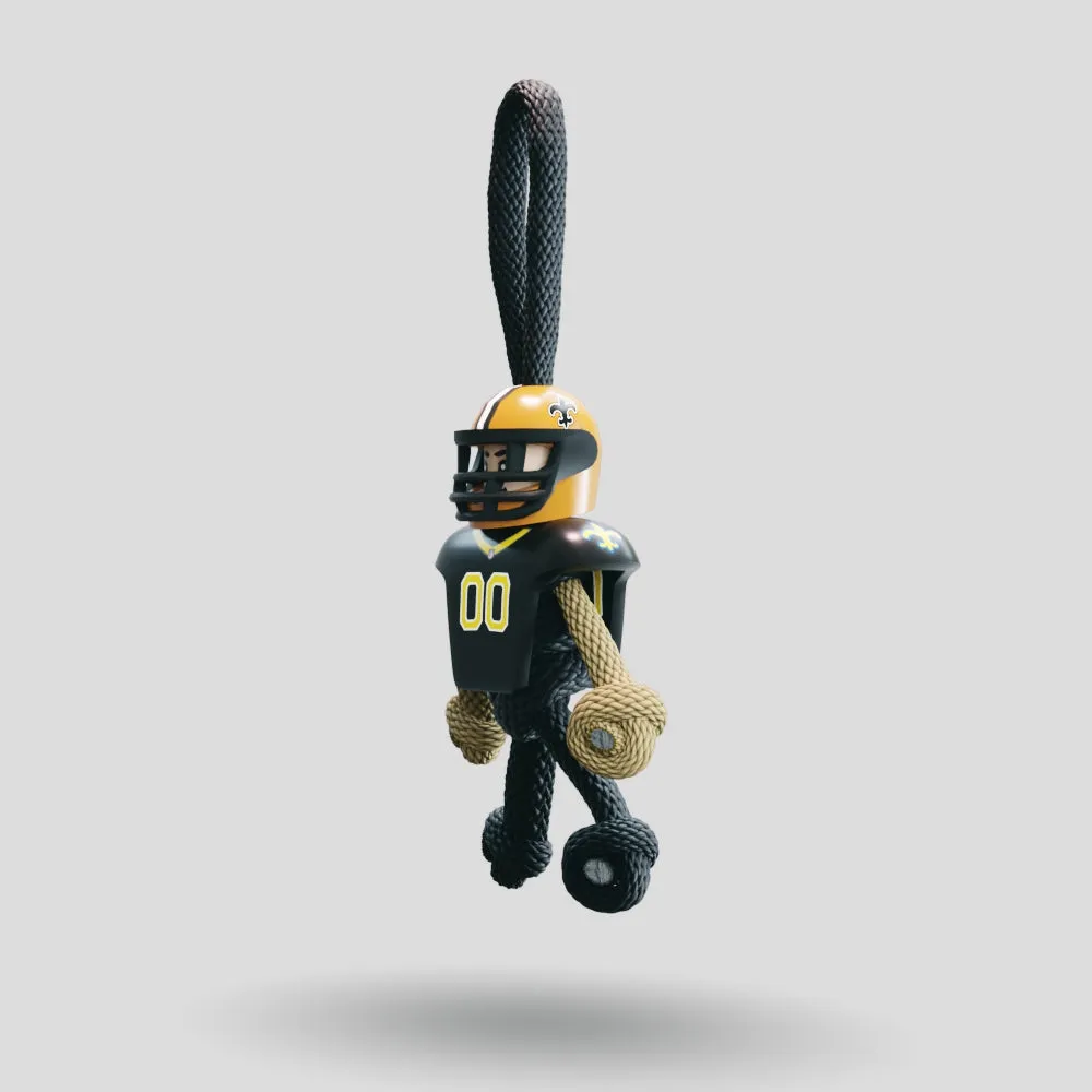 New Orleans Saints Paracord Buddy Keychain