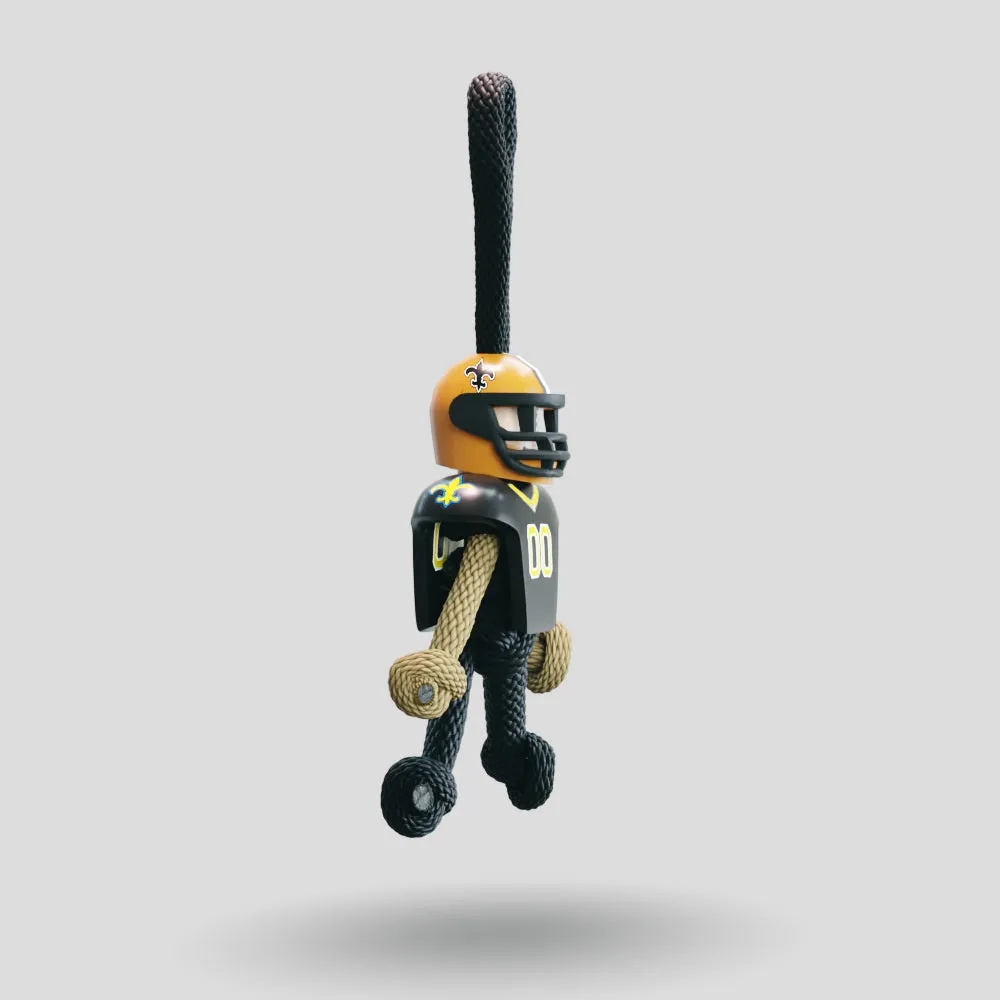 New Orleans Saints Paracord Buddy Keychain