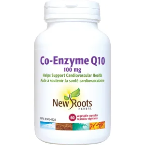 New Roots Co-Enzyme Q10 100mg 60 Vegetarian Capsules