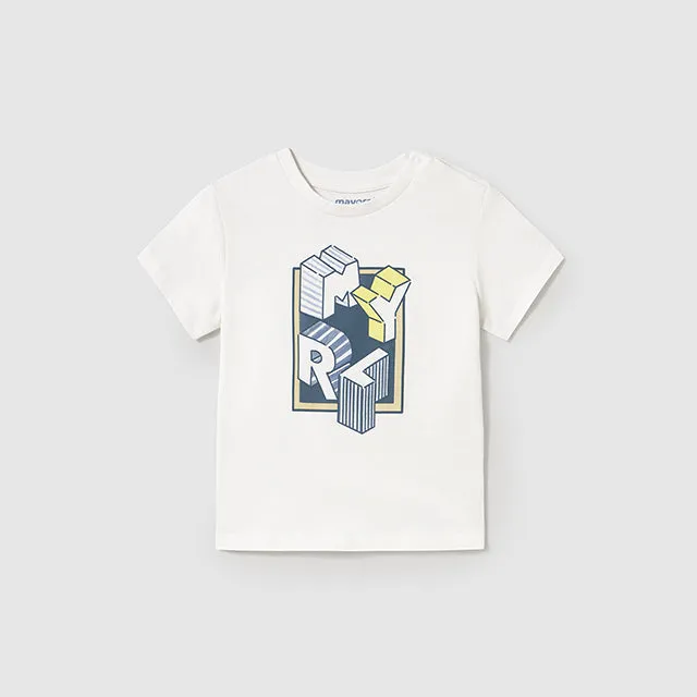 NEW SS25 Mayoral Boys t shirt 106 White/28