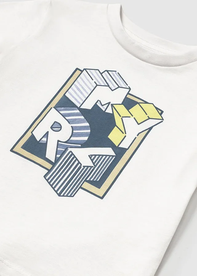 NEW SS25 Mayoral Boys t shirt 106 White/28