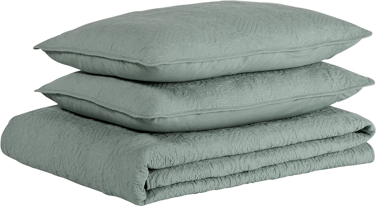 New Stone & Beam Vintage-Inspired Floral Embroidery Coverlet Set, Fits Full & Queen, Teal 90" X 90", outer carry bag has dirt from transport, bedding inside is perfect!