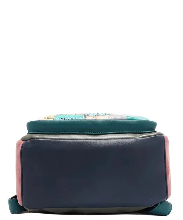 Nicole Lee USA Cat Eco-Leather Convertible Backpack Bag