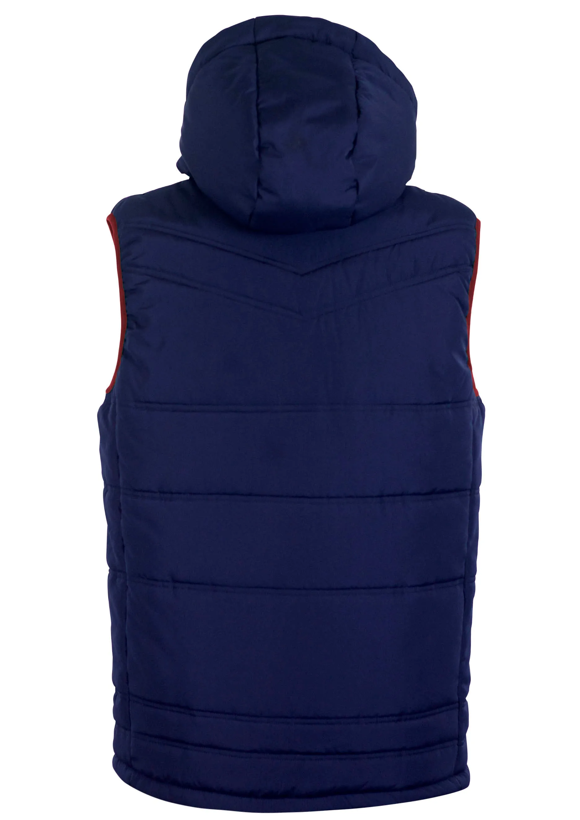 Nova Sleeveless Gilet Navy/Maroon Adult