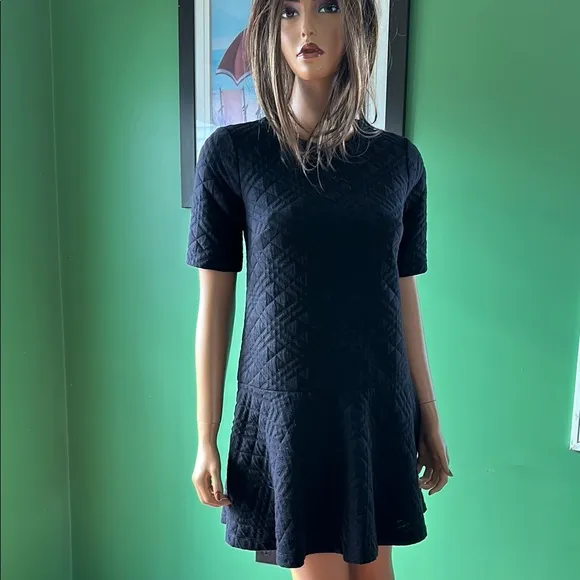 💛💛NWOT LOFT Black Quilted A-line Mini Dress💛💛