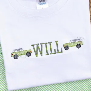 Off Road Vintage 4x4 Truck Sketch Mini