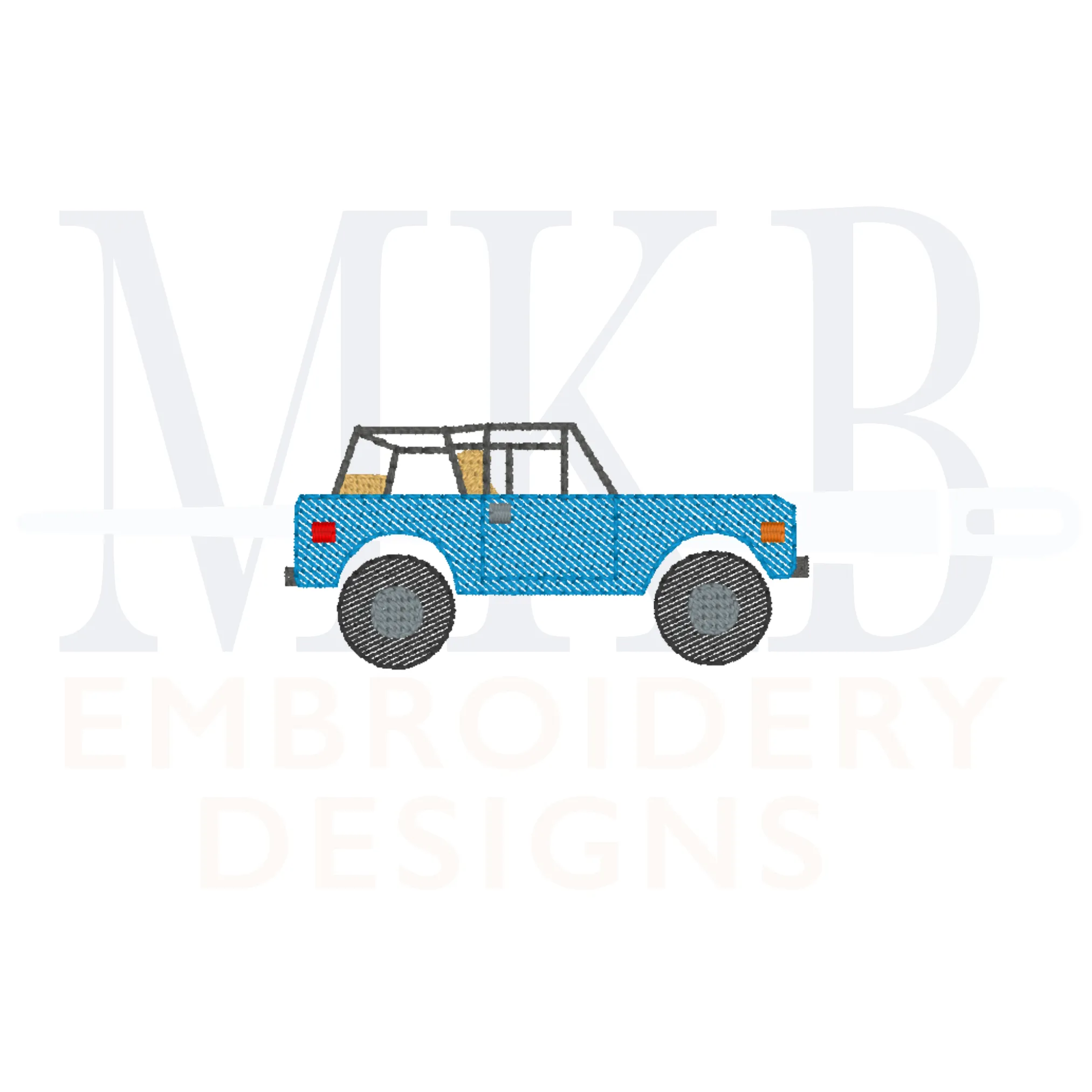 Off Road Vintage 4x4 Truck Sketch Mini