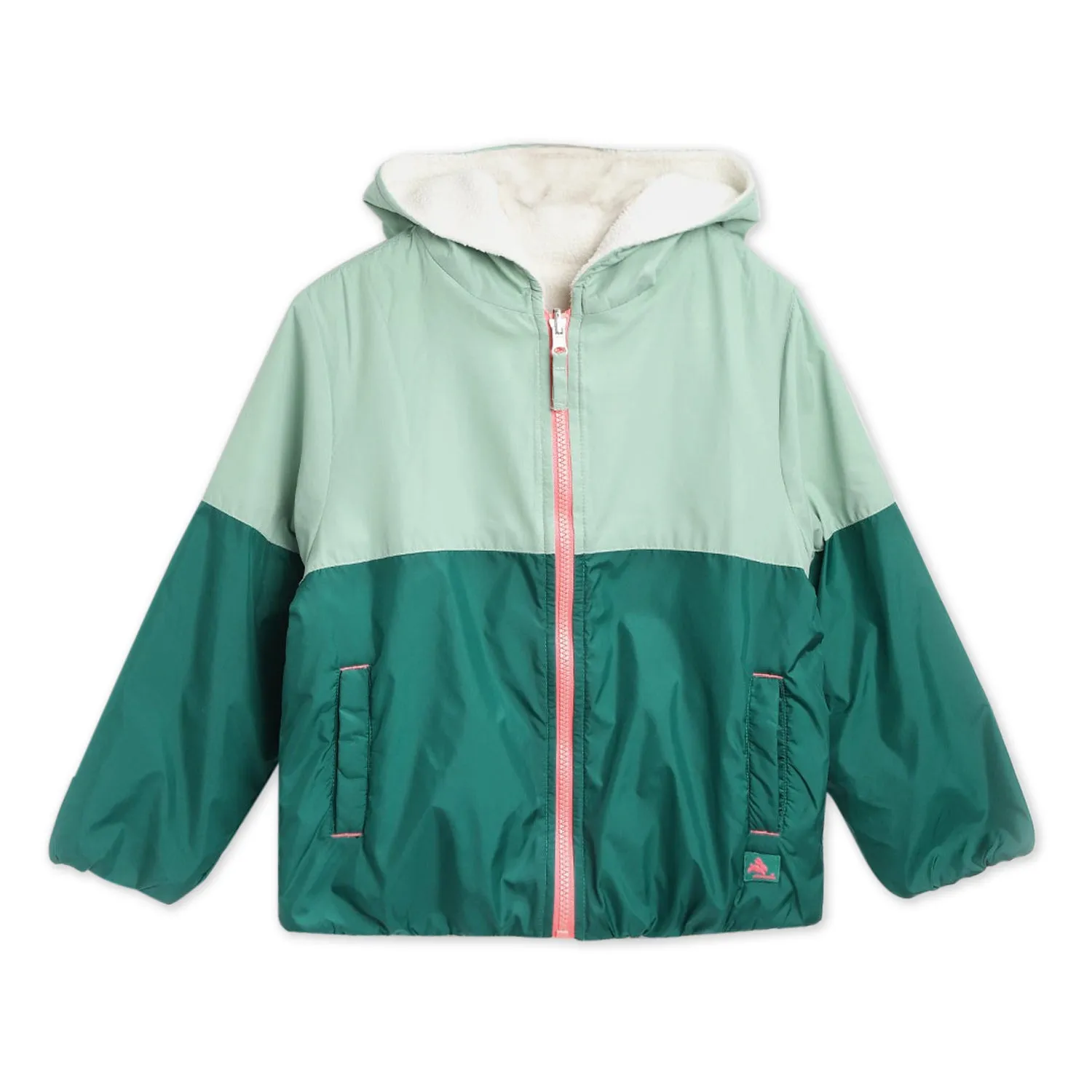 Olive Hooded Reversible Jacket