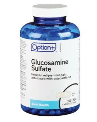 Option  Glucosamine Sulfate 500mg 360 Capsules