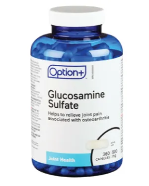 Option  Glucosamine Sulfate 500mg 360 Capsules
