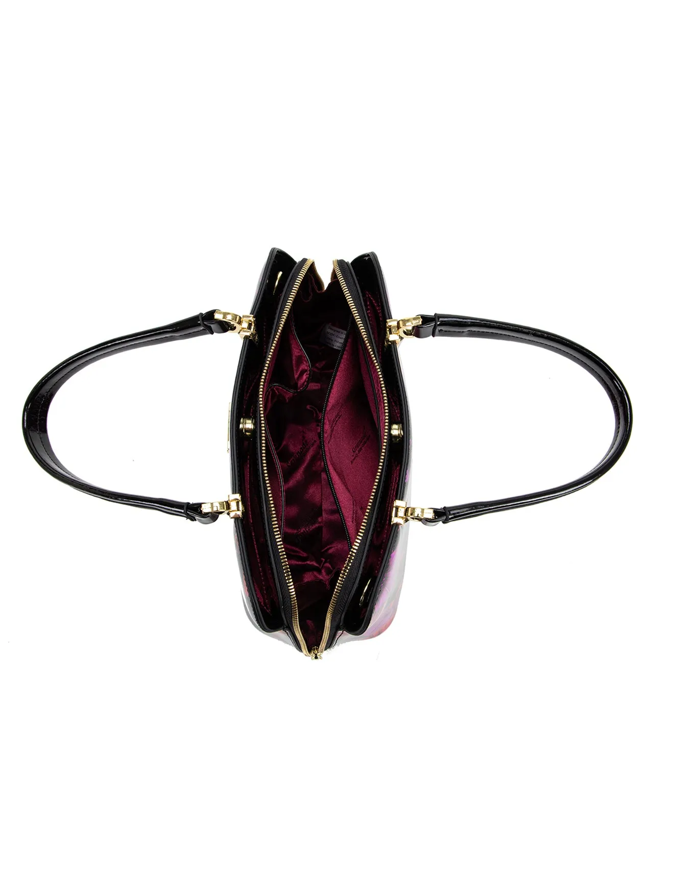 ORCHID TRIPLE COMPARTMENT LEATHER BAG- SF15-8137
