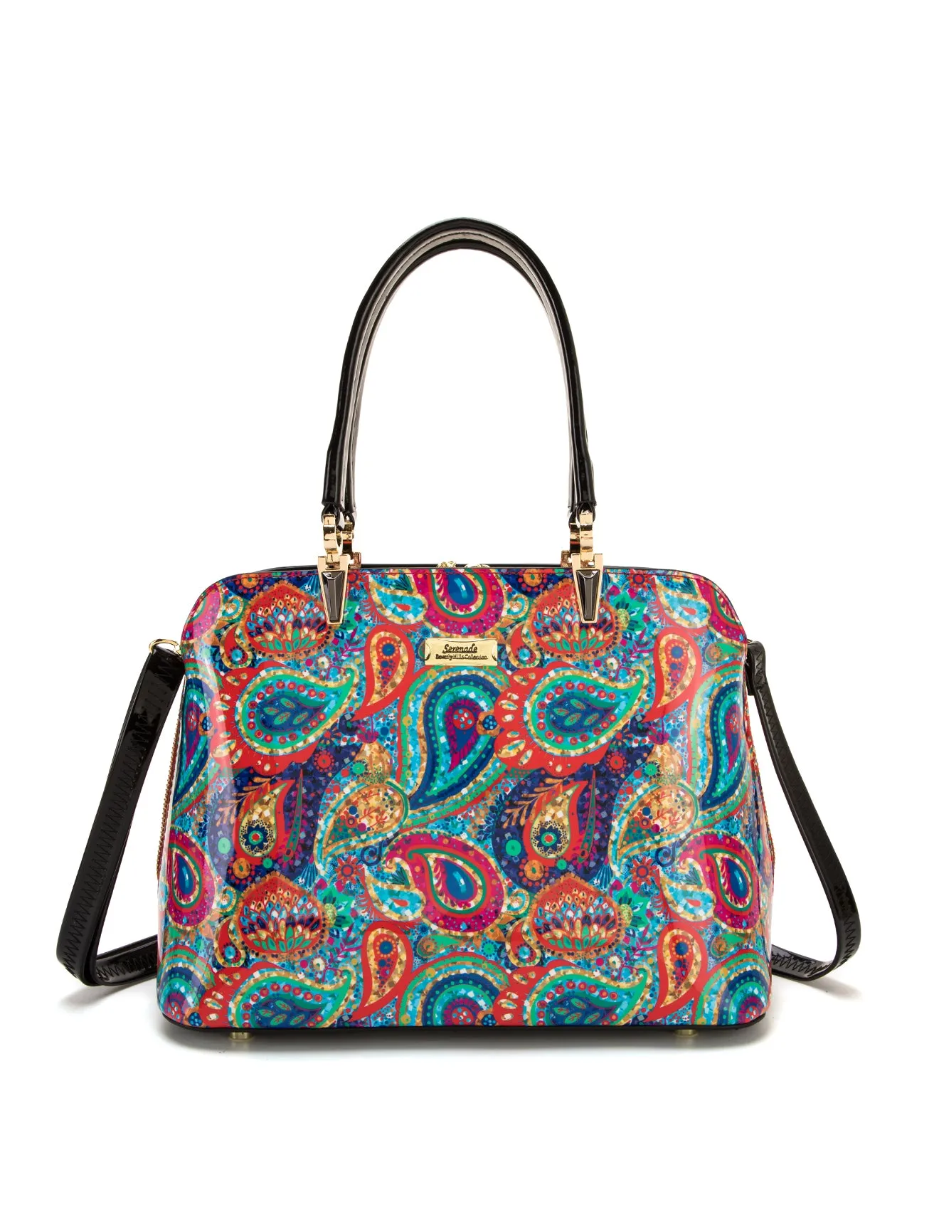 PAIGE TRIPLE COMPARTMENT LEATHER BAG- SN93-8137