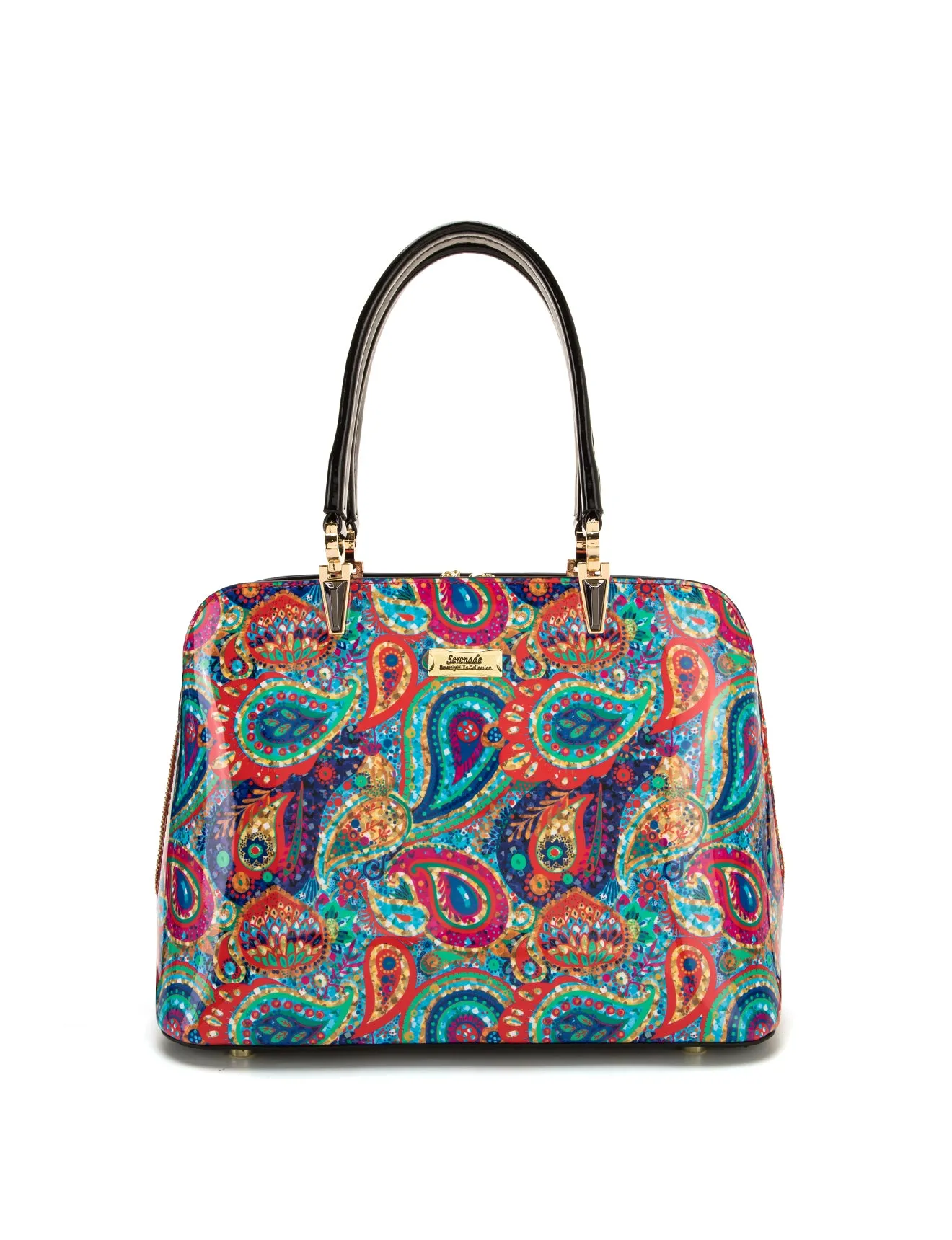 PAIGE TRIPLE COMPARTMENT LEATHER BAG- SN93-8137