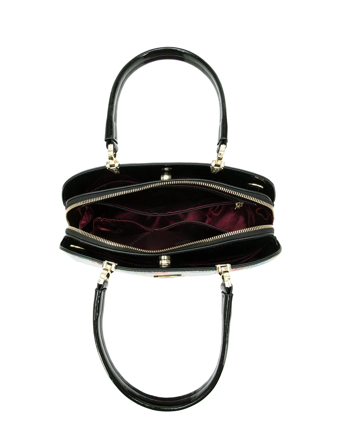 PAIGE TRIPLE COMPARTMENT LEATHER BAG- SN93-8137