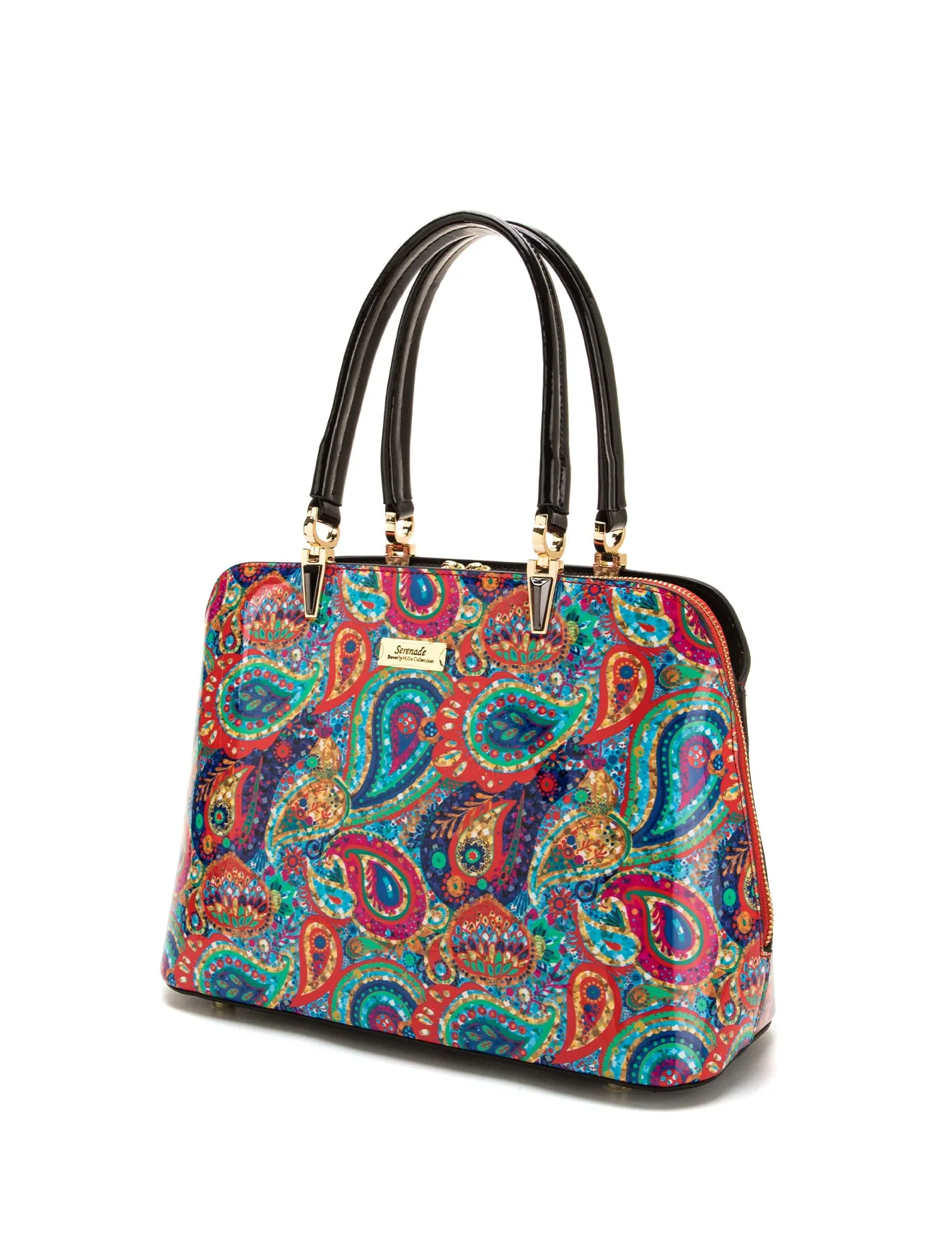PAIGE TRIPLE COMPARTMENT LEATHER BAG- SN93-8137