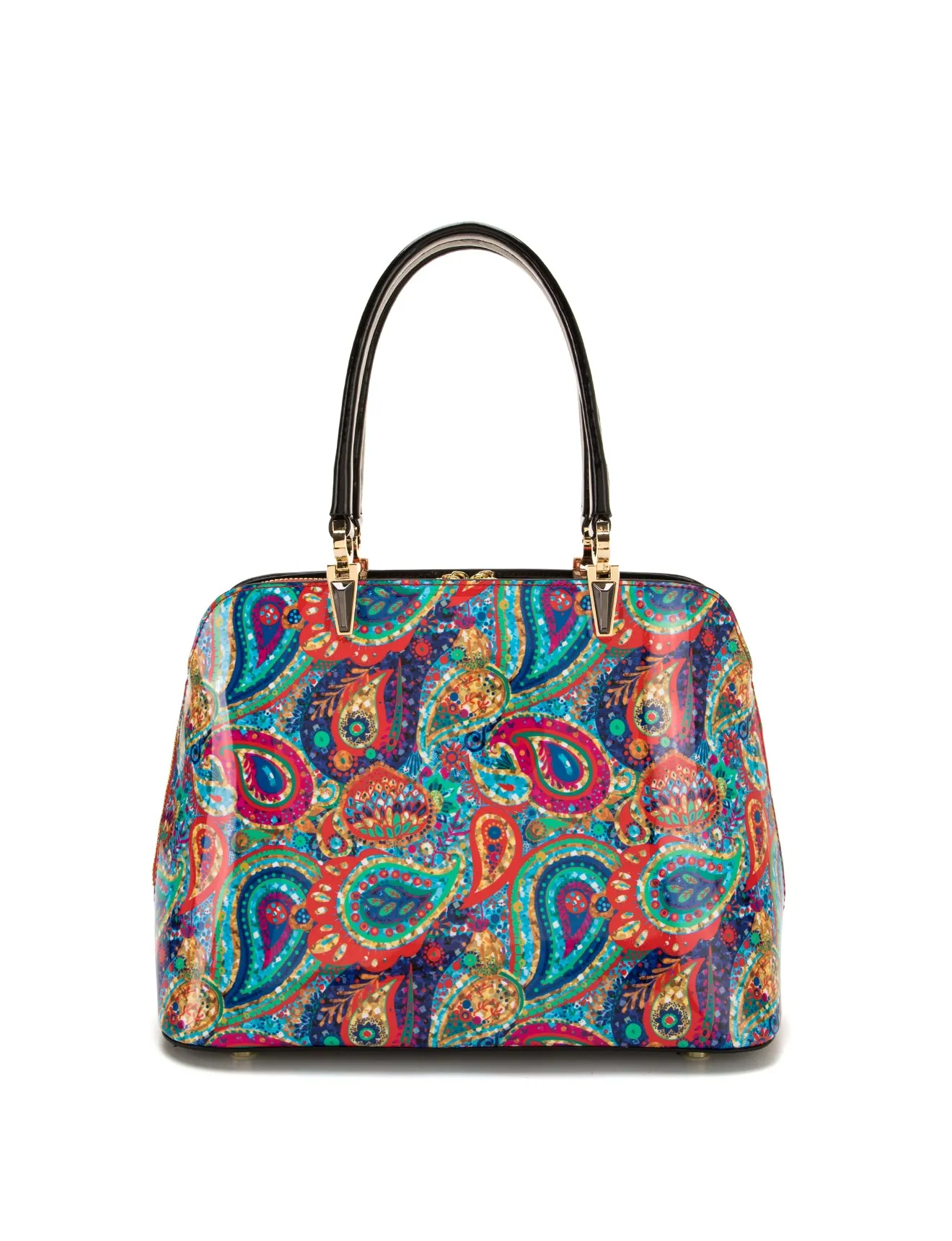 PAIGE TRIPLE COMPARTMENT LEATHER BAG- SN93-8137