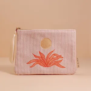 Pale Pink Corduroy Pouch
