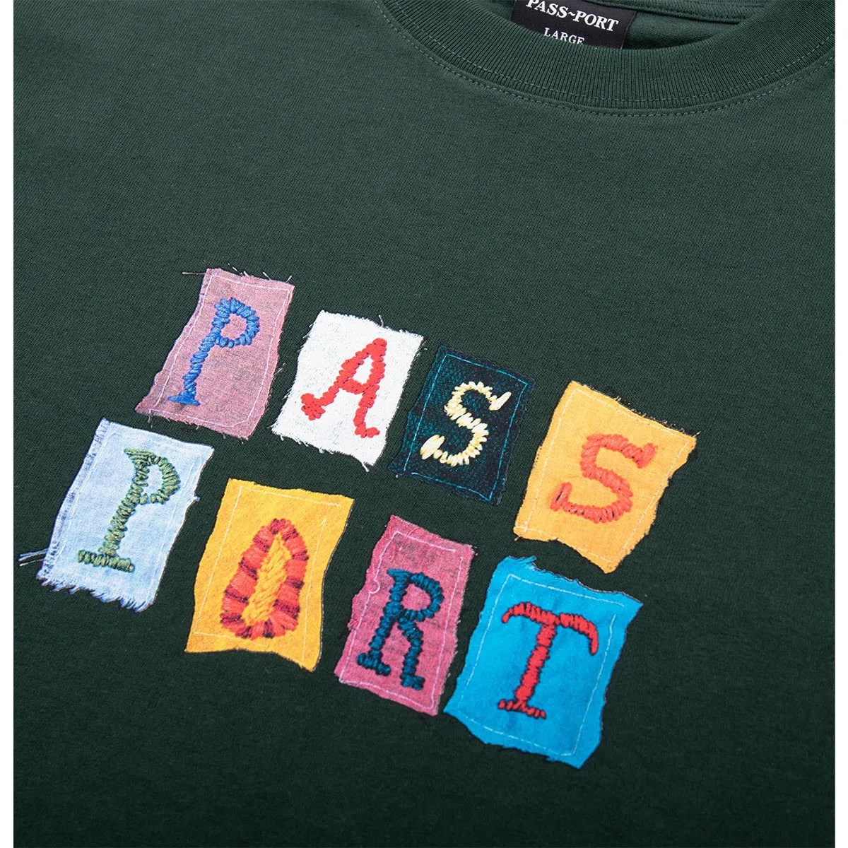Pass~Port - Patchwork Tee Forest Green