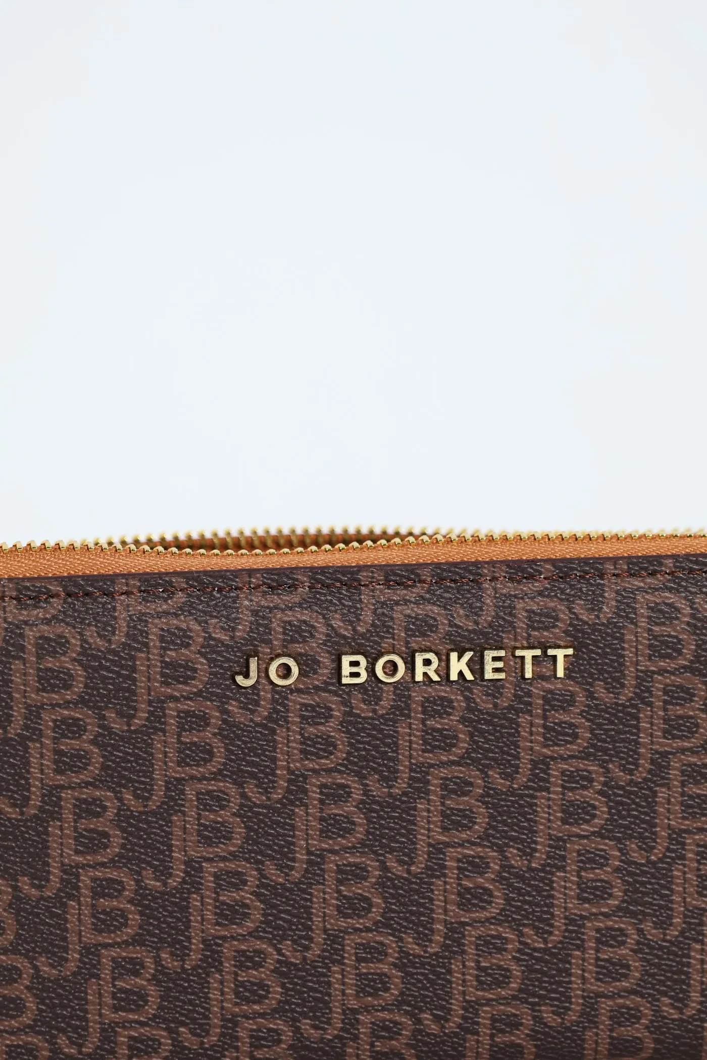 Paula Logo Wristlet Bag - Brown