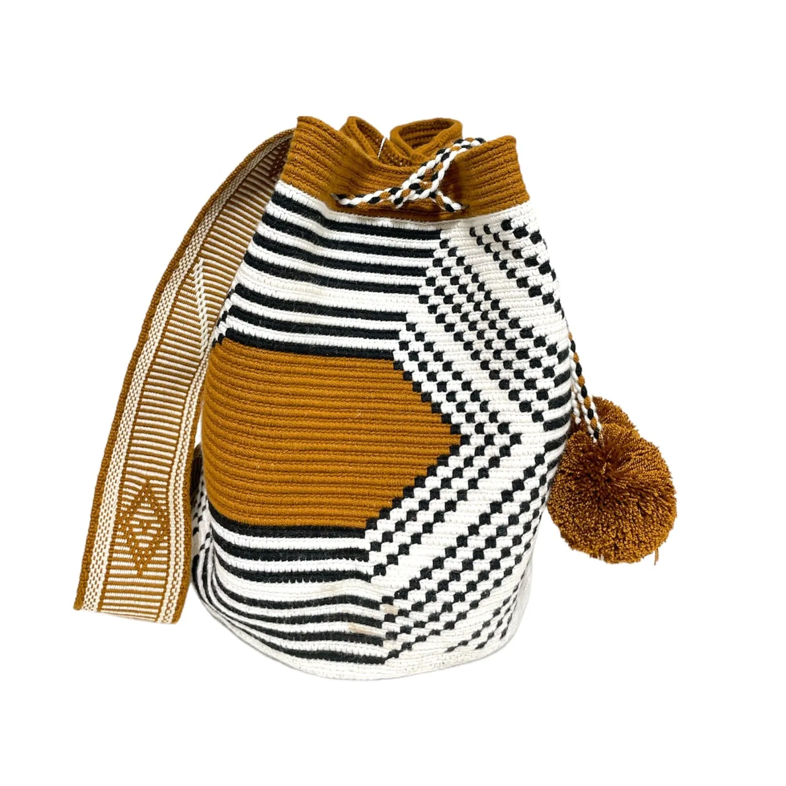 Perissa Beach Fashion Crochet Bags -  Black & off-white Bags