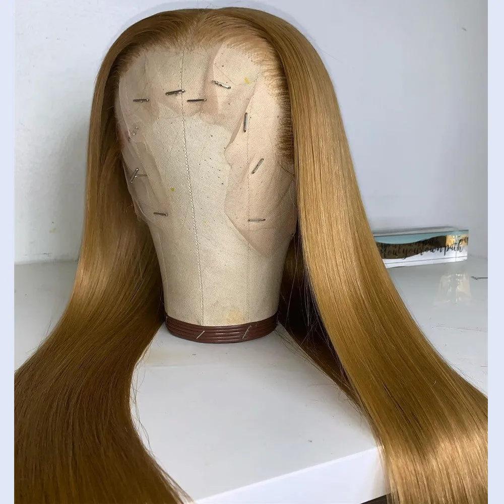 Peruvian Hair Honey Blonde Fashion Style Lace Front Wig