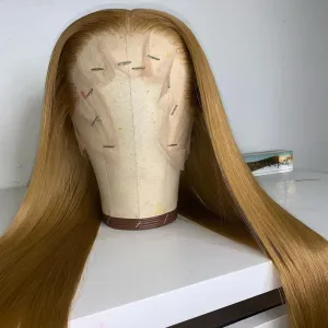 Peruvian Hair Honey Blonde Fashion Style Lace Front Wig