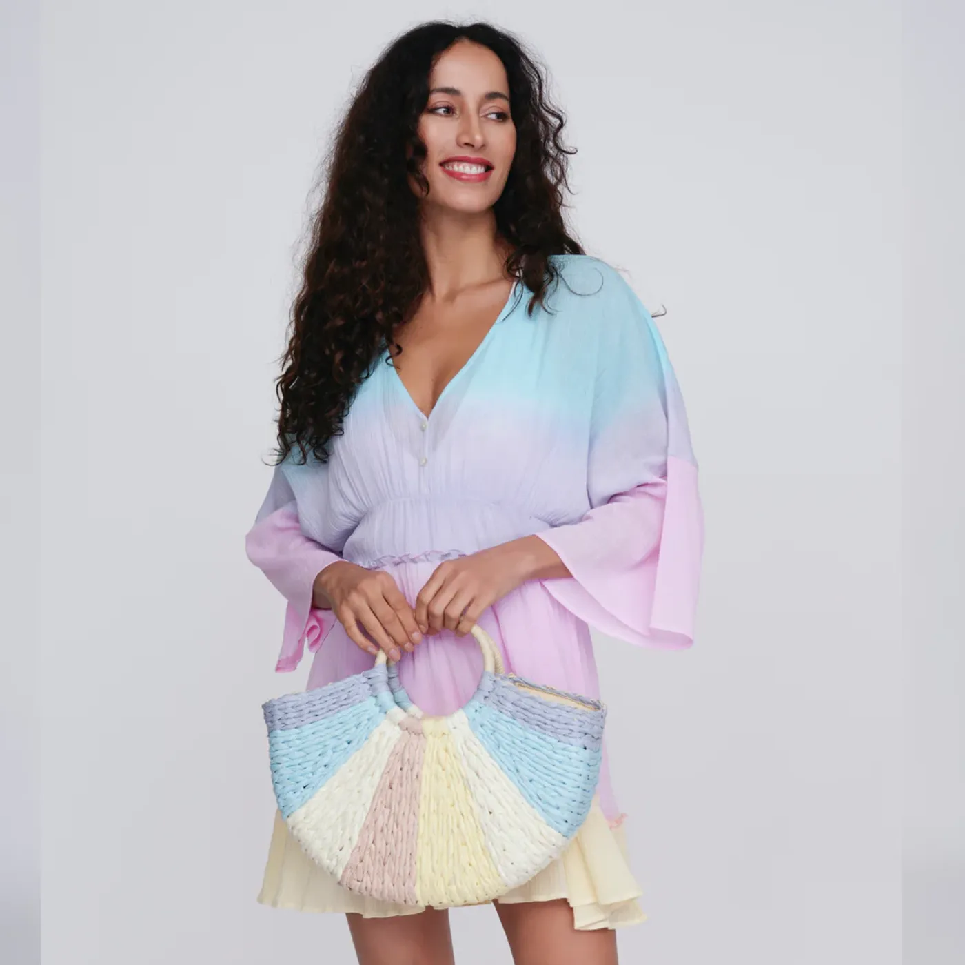 Pia Rossini Orleans Rattan Bag
