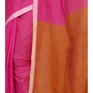 Pink Mangalgiri Cotton Saree