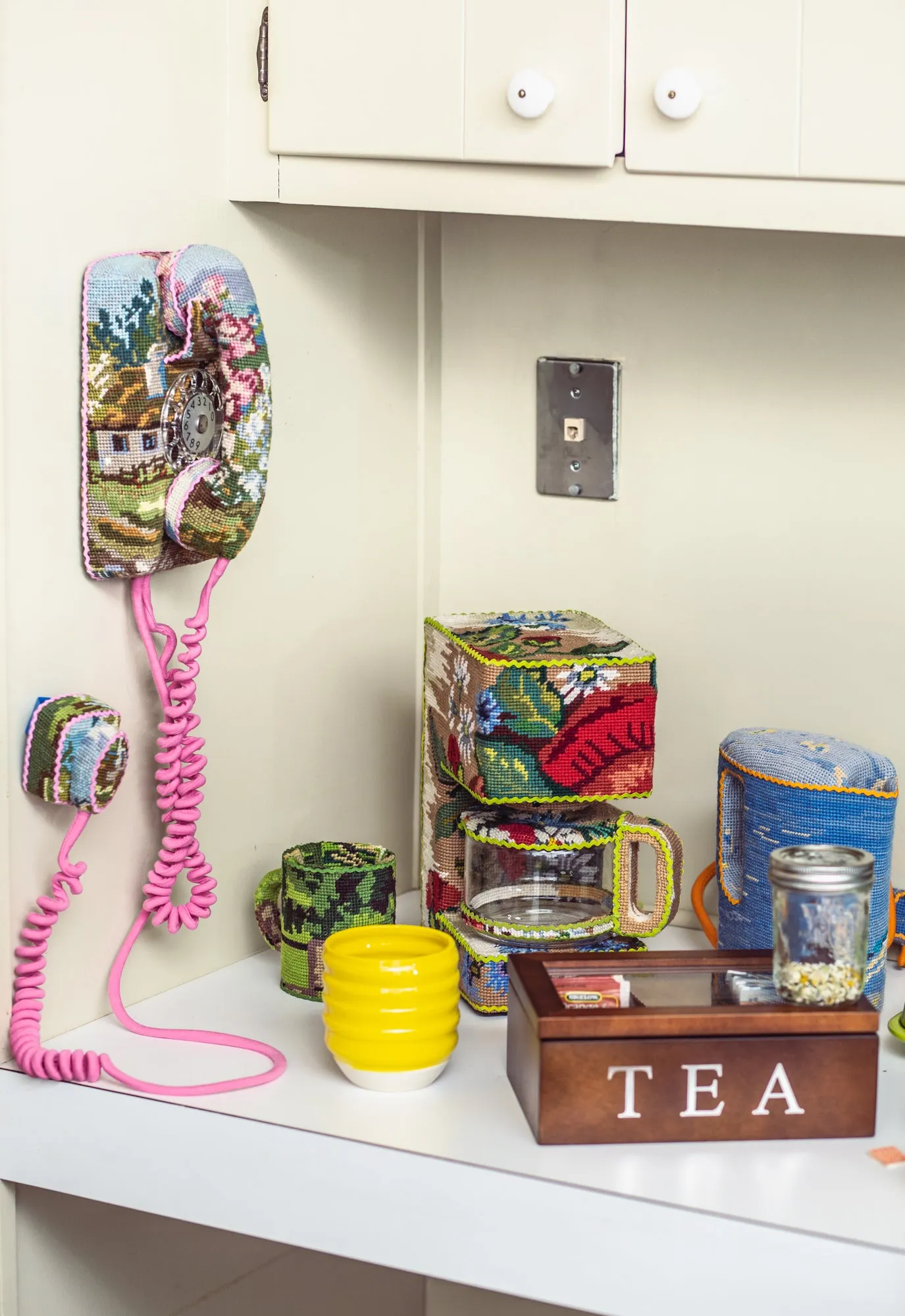 Pink Wall Phone