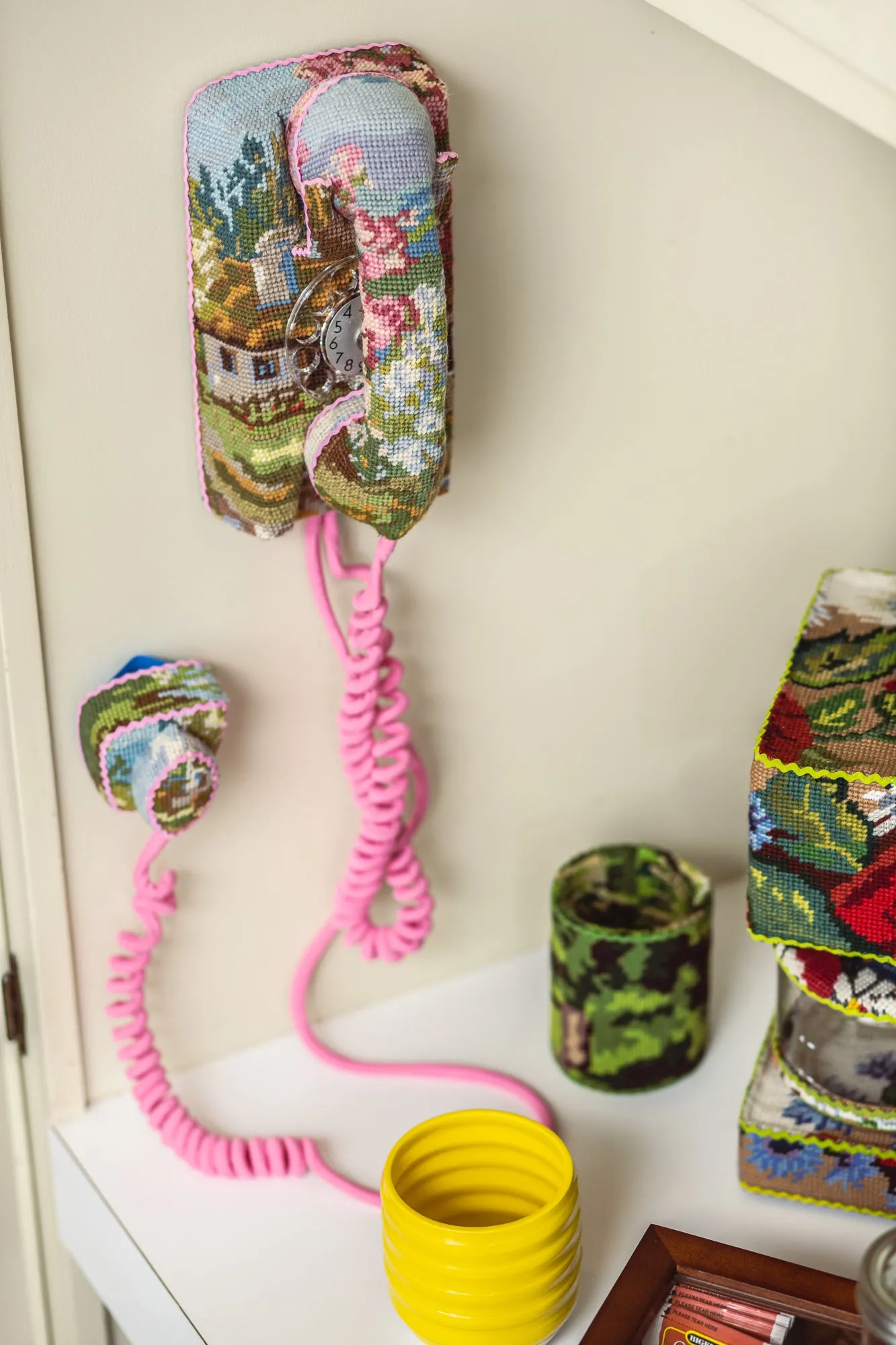Pink Wall Phone