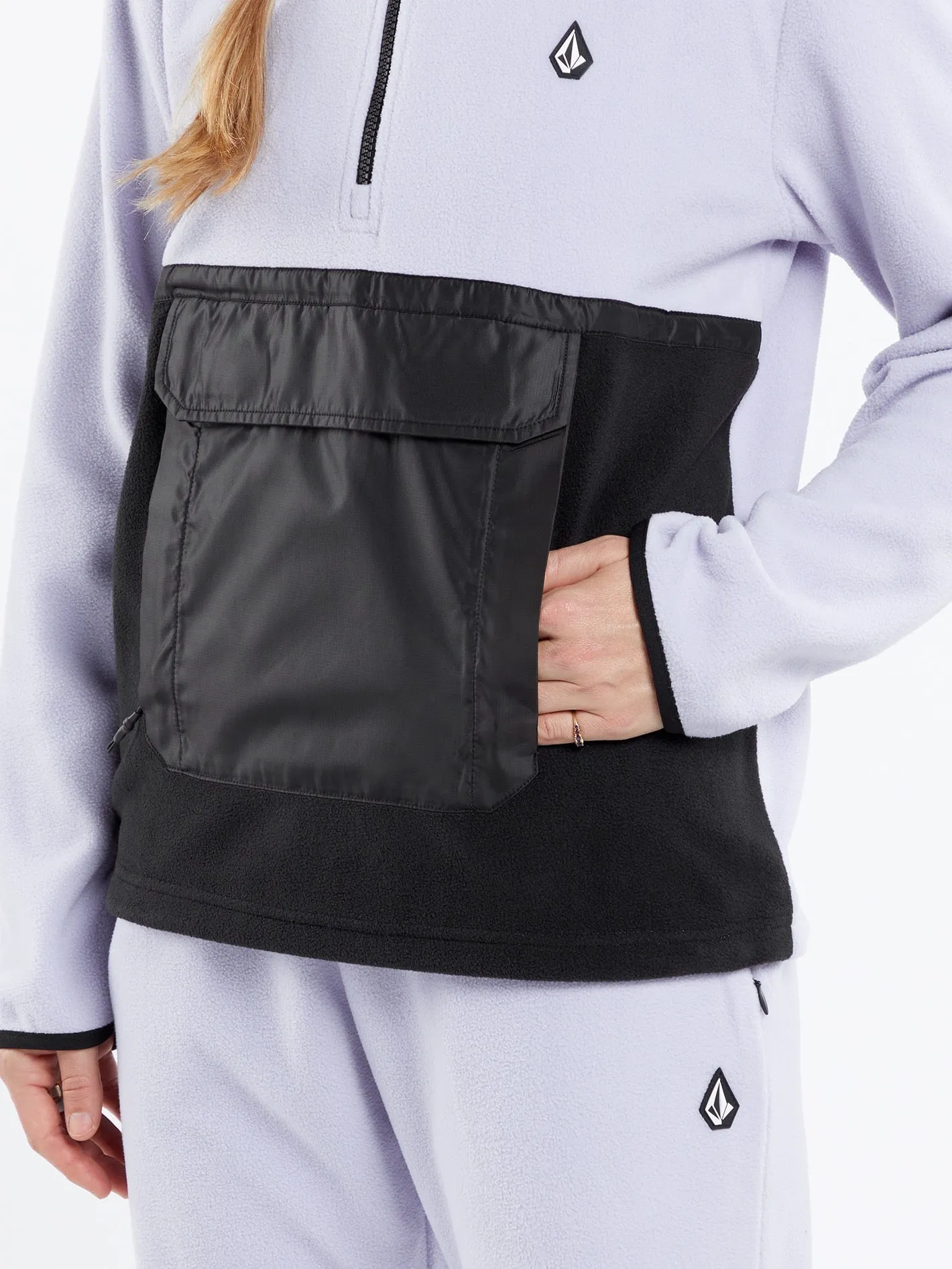 Polar Half-Zipped Sweatshirt - LILAC ASH