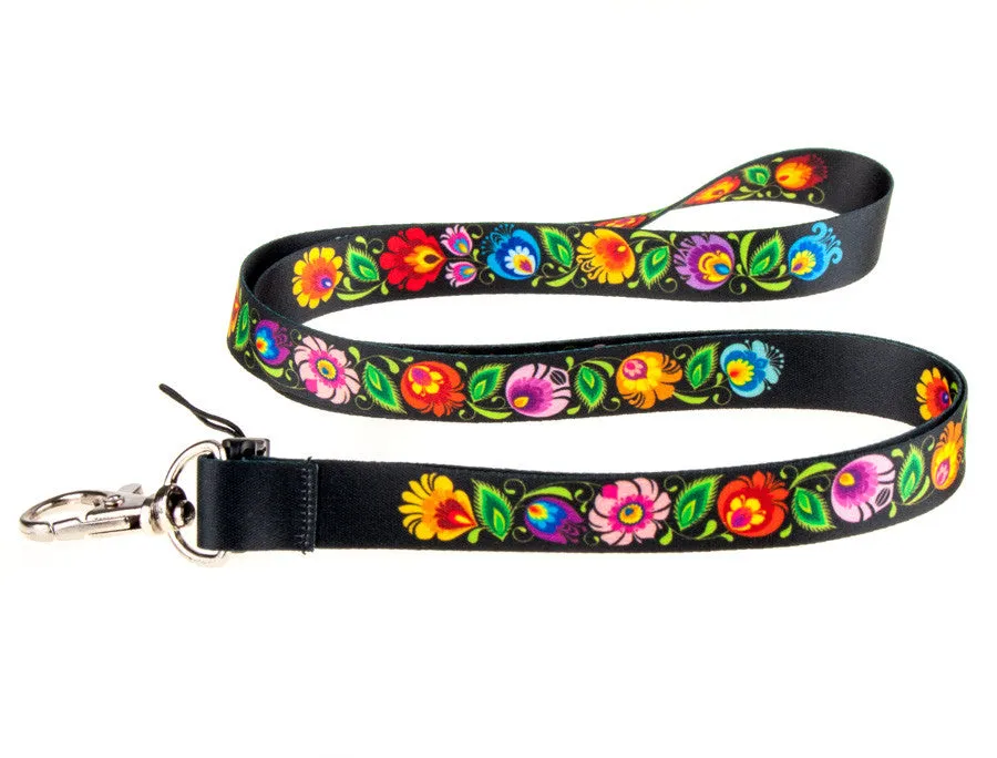 Polish Folk Art Thin Neck Strap Lanyard