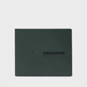 Portafoglio da Uomo Piquadro con Porta Documenti Rimovibile Verde