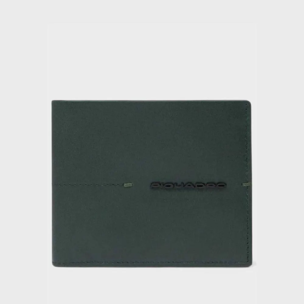Portafoglio da Uomo Piquadro con Porta Documenti Rimovibile Verde