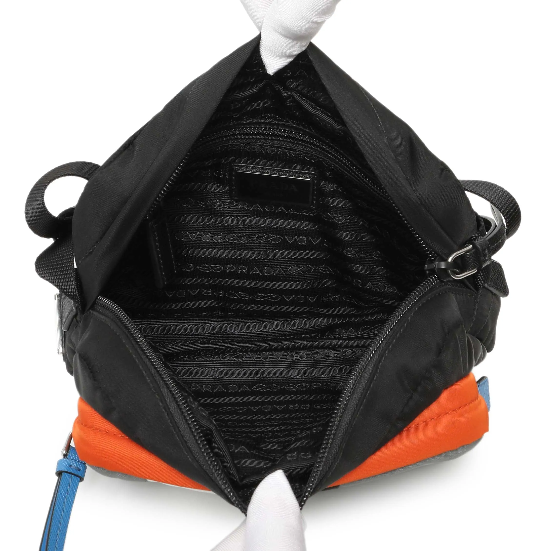 Prada Black Tessuto Nylon Messenger