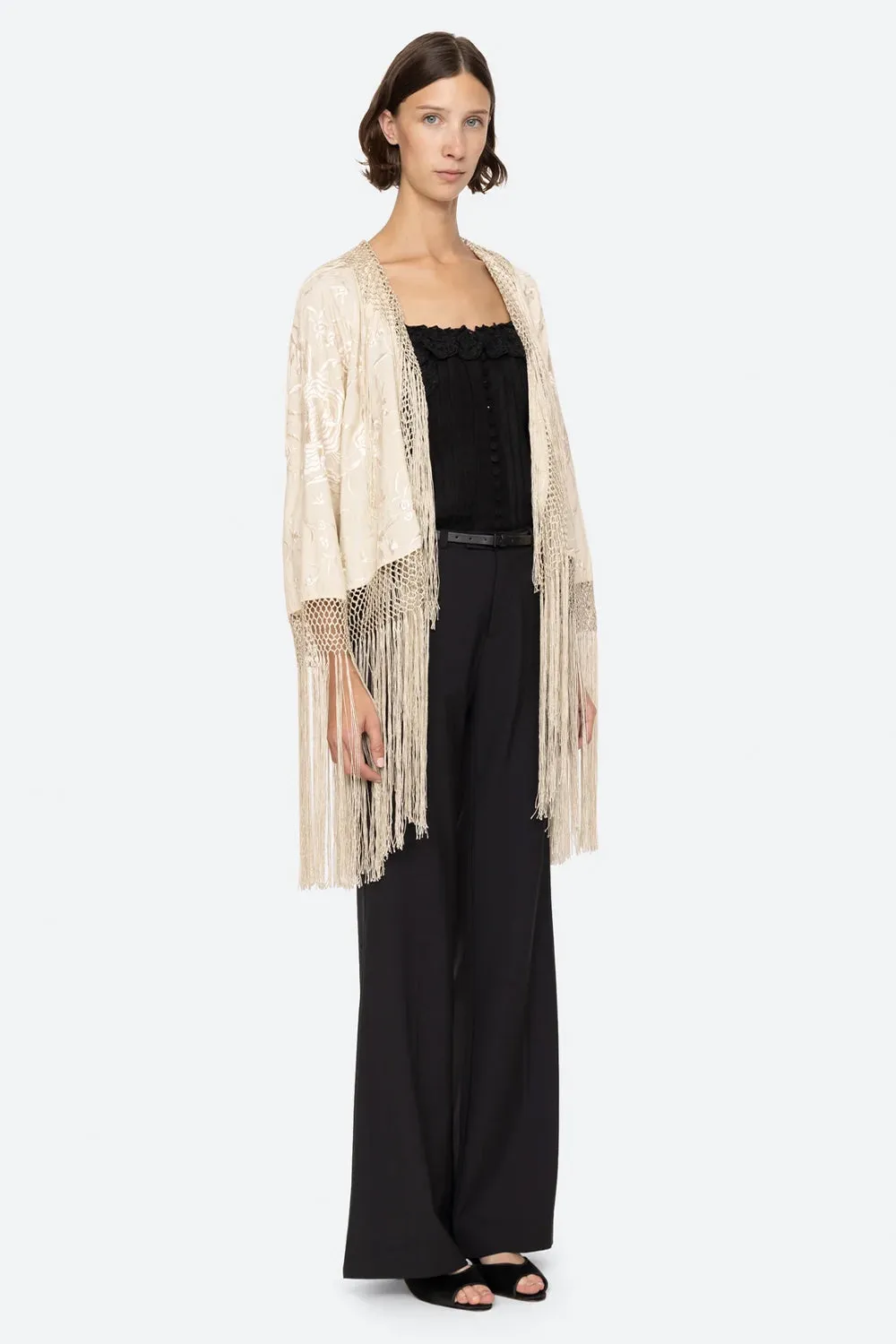 Priscilla Embroidery Shawl