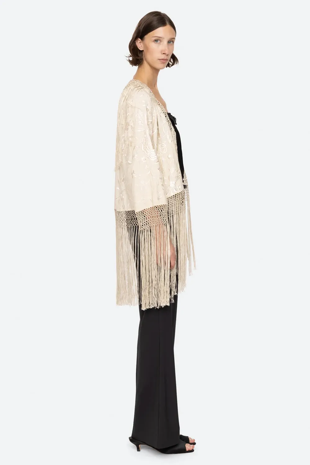 Priscilla Embroidery Shawl