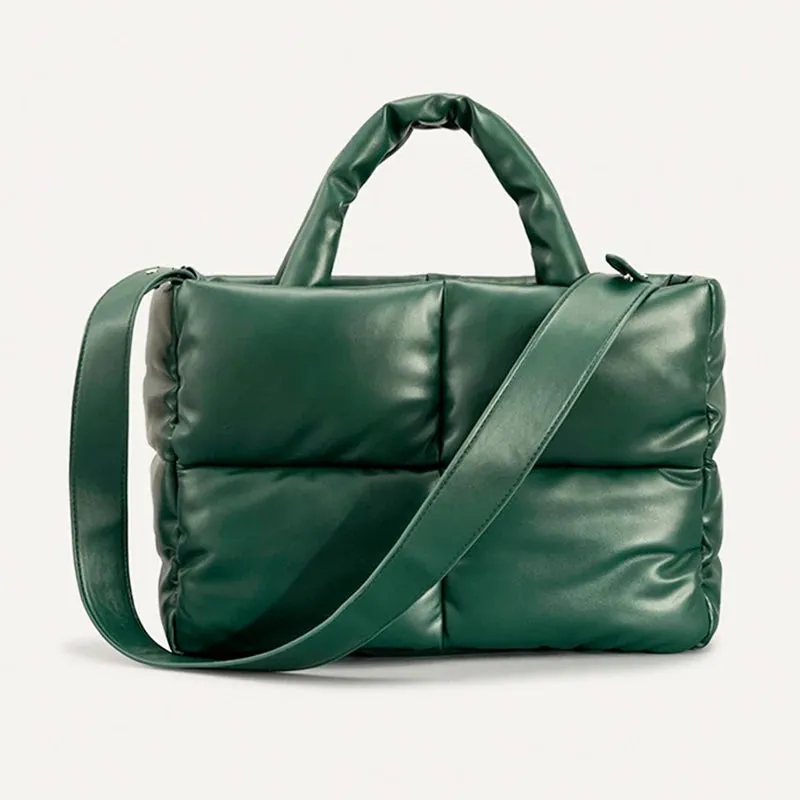 Puffer Tote Bag | Quilted Handbag | Trendy & Spacious