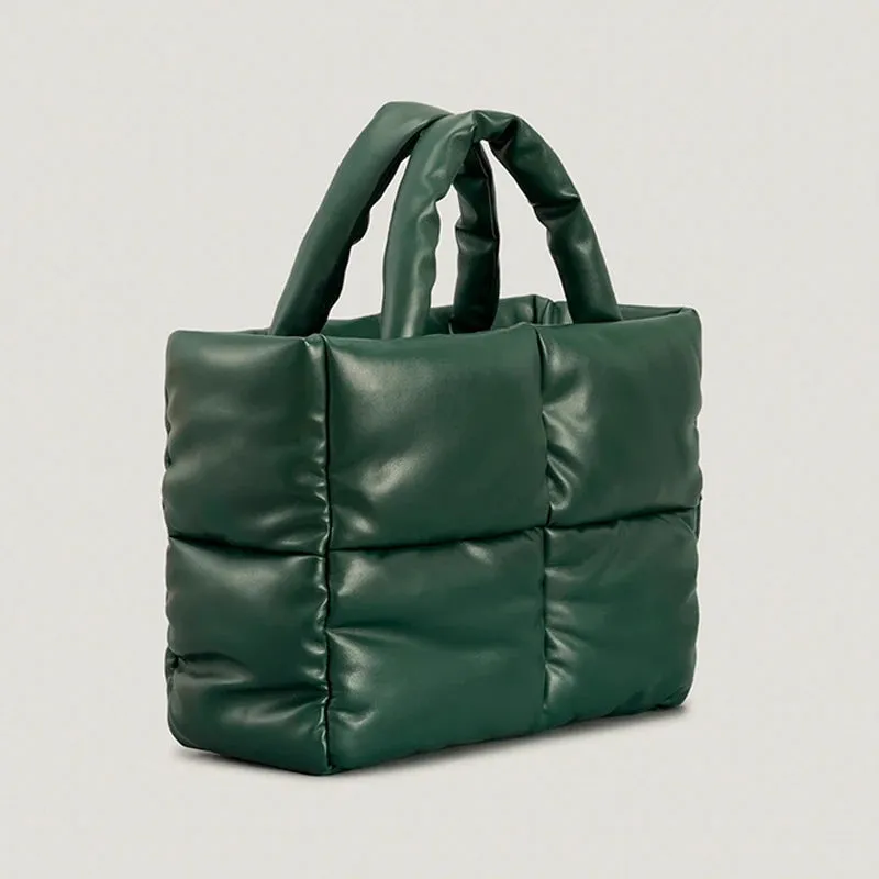 Puffer Tote Bag | Quilted Handbag | Trendy & Spacious