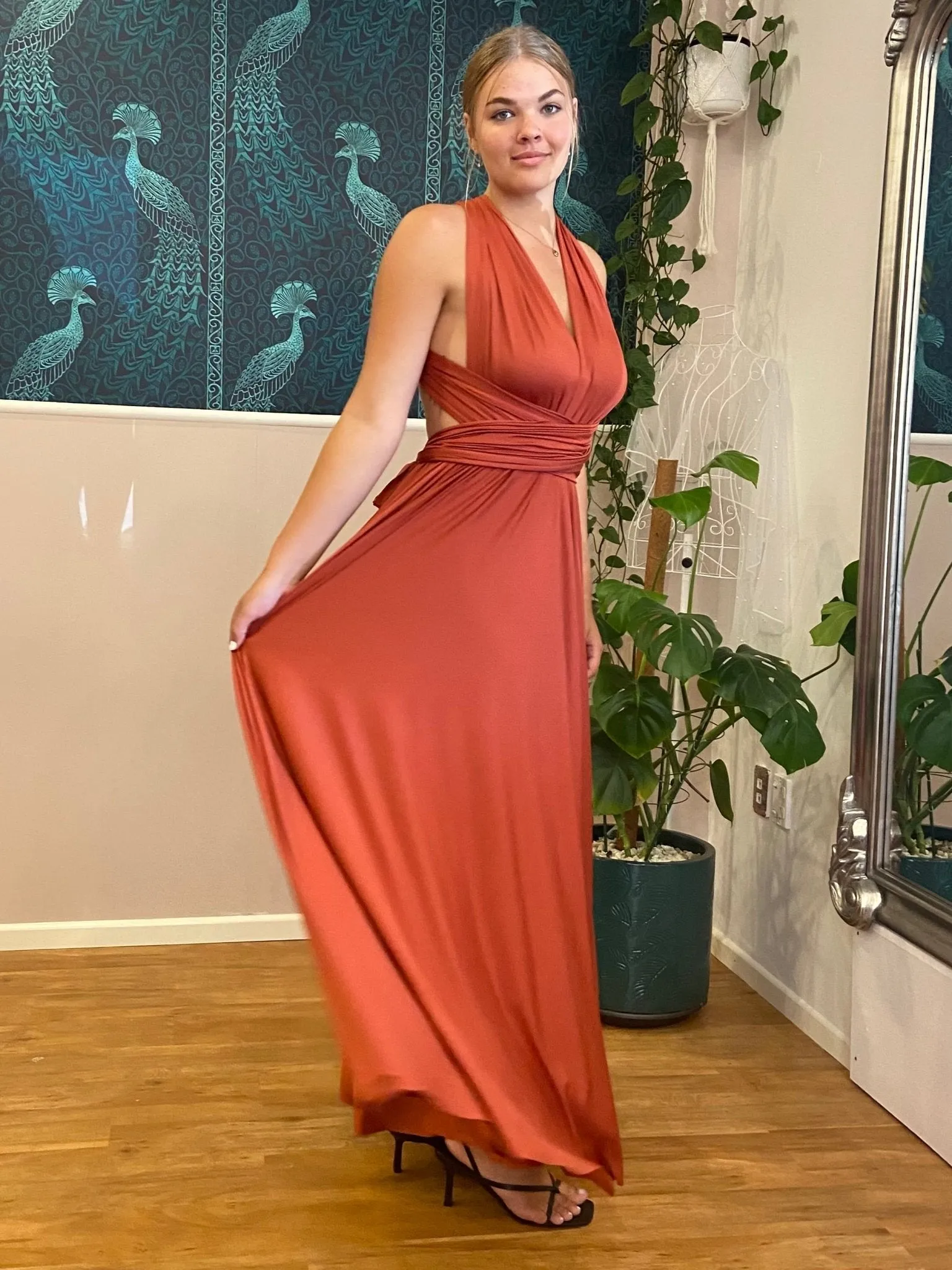 Pumpkin Convertible Infinity bridesmaid dress Express NZ wide
