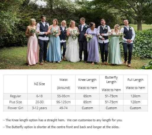 Pumpkin Convertible Infinity bridesmaid dress Express NZ wide