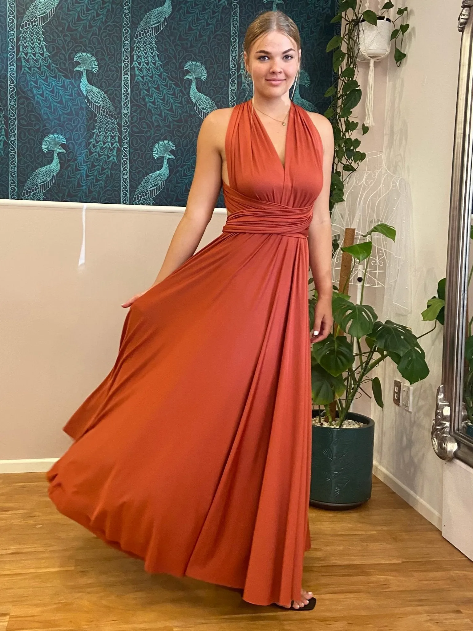 Pumpkin Convertible Infinity bridesmaid dress Express NZ wide