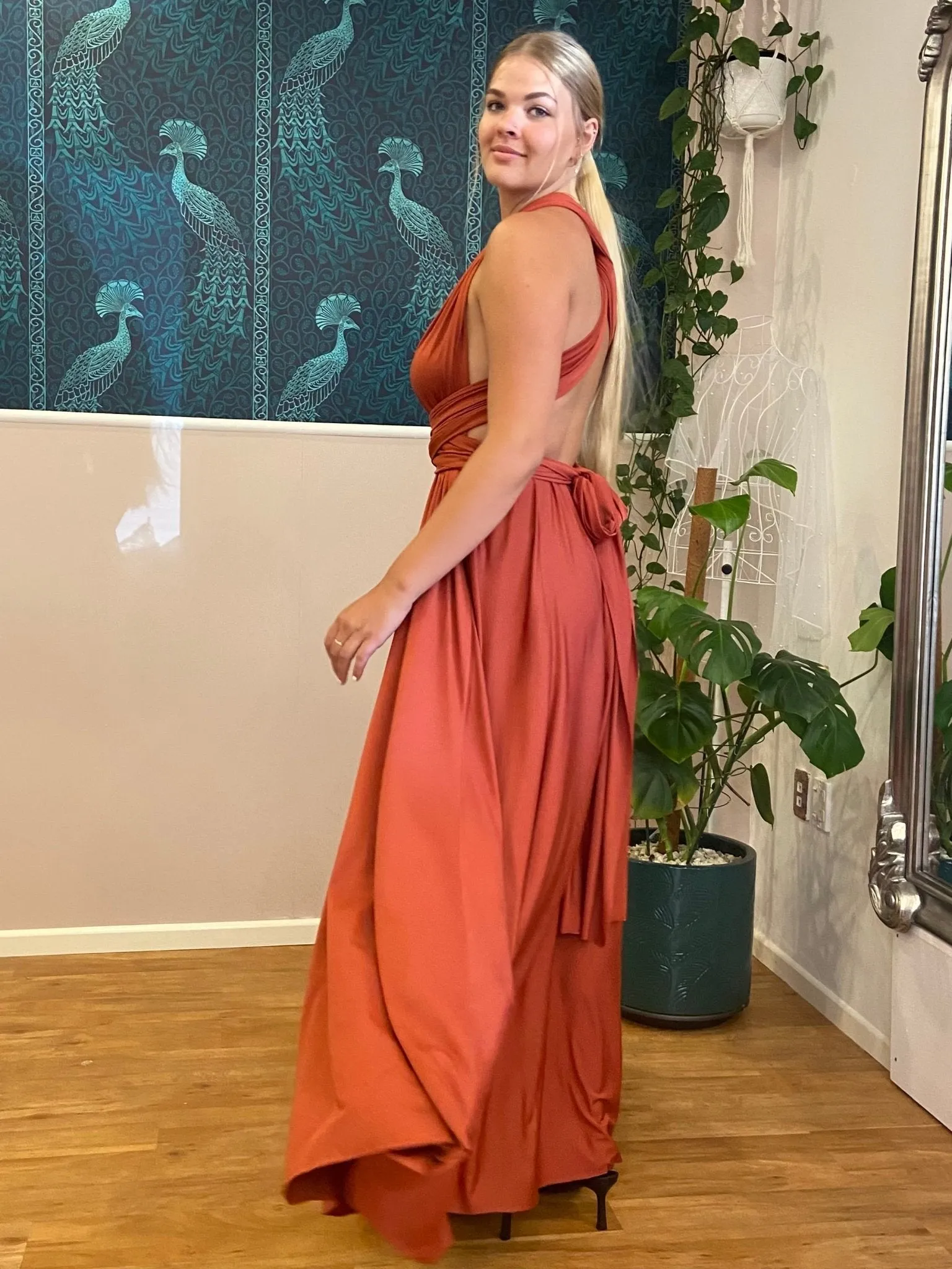 Pumpkin Convertible Infinity bridesmaid dress Express NZ wide